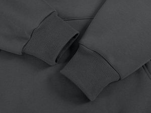 OEM service Wholesale Custom Men's Pullover Hoodie Breathable Comfortable Sustainable Embroidered Solid Pattern Knitted Hoodie - Product Image 5