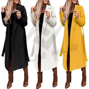 Manteau long trench pour femme, mode automne/hiver 2025, haute qualité, élégant, chaud, décontracté, respirant, écologique, en peau de mouton avec capuche - Product Image 2