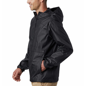 Chaqueta de lluvia con cuello levantado y diseño de logotipo personalizado para hombre para deportes de invierno, ropa de calle impermeable, cortavientos para actividades al aire libre - Product Image 2