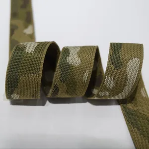 MULTICAM CAMO JACQUARD WEBBING BELT TAPE CORD FOR THE BALISTIC TACTICAL VEST AND BAG