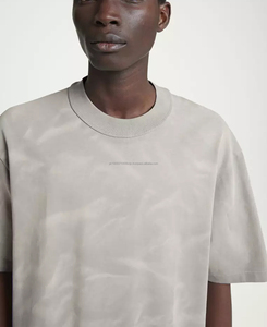 Camiseta de Hombre con Efecto Ácido, Estilo Informal, Ajuste Relajado, Prenda de Moda Urbana - Product Image 4