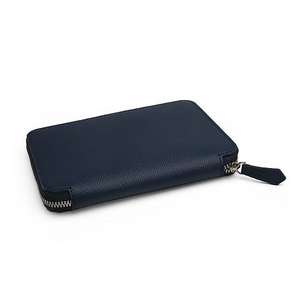 Portefeuille de voyage en cuir véritable avec fermeture éclair pour femme, organiseur de cartes, poche pour argent liquide, protection RFID, couleur personnalisée ADIBA OVERSEAS - Product Image 2