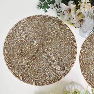 Tapis et sous-verres en perles de verre, décoration de table, sous-verres en perles, sous-verres pour tasses, sous-verres pour table à manger - Product Image 3