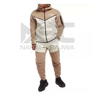 Chándal de fútbol con logotipo personalizado para hombre, ropa de chándal de lana con cremallera Lisa para correr, cálido para invierno - Product Image 3