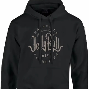 เสื้อฮู้ดลำลองผู้ชายไซส์ใหญ่ พิมพ์ลายพัฟฟ์ สวมใส่สบาย พร้อมโลโก้แบบกำหนดเอง - Product Image 1