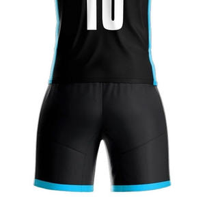 Services OEM Ensemble d'uniformes de football d'été personnalisable Ensemble de maillot et de short de football 100% polyester Antibactérien Séchage rapide Adulte - Product Image 3