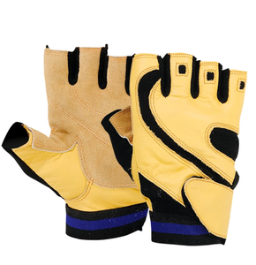 Custom Logo Leather Workout <b>Gloves</b> For Sports Powerlifting Weight Training-body Building Gym Fitness Training <b>Gloves</b> - Product Image 1