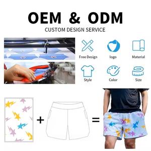 Pantalones Cortos Deportivos de Malla para Hombre, Diseño Personalizado con Logotipo, Spandex/Algodón, Impresión Digital, Bolsillos, Casuales, Verano, Marca Balk OEM - Product Image 3
