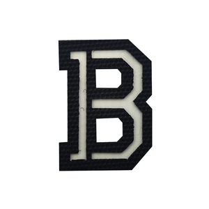 Patchs en caoutchouc 3D personnalisables, écologiques, en relief, alphabet et fleurs, pour vestes, sacs, chapeaux - Applique à coudre en DIY - Product Image 1