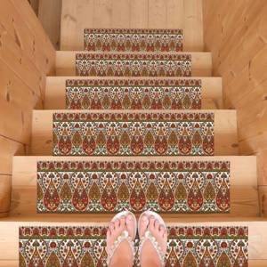 Alfombra con Diseño Kilim, Patrón Botánico, Flores, Azteca, 3D, Pequeña, Regalo, Alfombra para Escaleras - Product Image 5