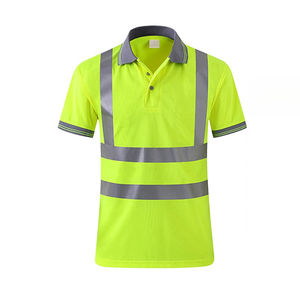 Polo de Seguridad de Alta Calidad, 100% Poliéster, Alta Visibilidad, Impermeable, Antibacteriano, Secado Rápido, Transpirable, Ligero y Lavable - Product Image 3