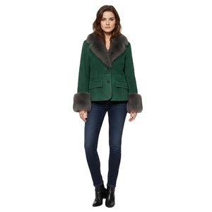 Abrigo de Piel Sintética de Gamuza de Moda para Invierno 2026, Chaqueta Casual Transpirable con Cuello en V y Cierre de un Solo Botón para Mujer - Product Image 3