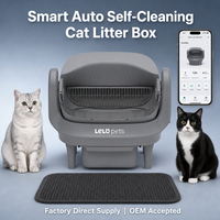 Bac à litière pour chat électrique à ouverture supérieure autonettoyant, grande capacité, capteur intelligent, silencieux, OEM