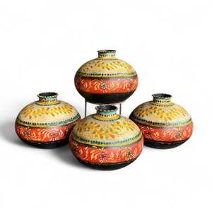 Maceta Cuadrada Vintage Pintada a Mano, Ecológica, para Interiores y Exteriores, para Plantar en la Sala de Estar, con Características de Drenaje - Product Image 1