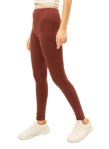Leggings de yoga taille haute sans couture pleine longueur, couleur unie, en Spandex/Polyester/Nylon, avec taille élastique, pour femme, pantalon de sport à séchage rapide - Product Image 4