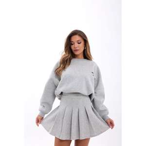 สไตล์ลำลอง 7239 ผ้าถักสีเทา คุณสมบัติระบายอากาศได้ดี - Product Image 5