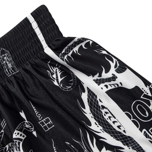 Pantalones Cortos de Muay Thai de Satén Personalizados OEM, Equipo de Lucha MMA Premium con Logotipo Frontal para Kickboxing y Grappling - Product Image 3