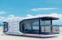 Capsule spatiale S75, maison préfabriquée, pod de glamping pour hôtel, camping, chalet