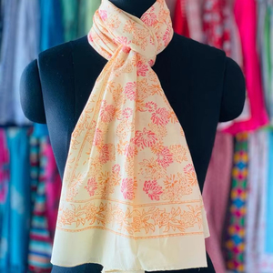 Jaune plage Wrap Sarong indien main bloc imprimé Sarong écharpe été fait à la main coton Sarong femmes paréo plage couvrir - Product Image 1