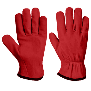 Guantes de conductor de cuero de grano de cabra de alta resistencia Protección de brazo de mano industrial de seguridad reflectante de alta calidad para la construcción - Product Image 3