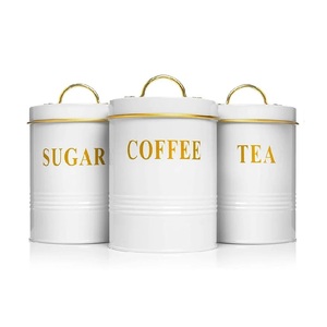 กระป๋องโลหะสี่เหลี่ยมคุณภาพที่เหนือกว่าคอนเทนเนอร์ดีไซเนอร์ทําด้วยมือสีที่กําหนดเองขายส่งเครื่องครัวกระป๋องโลหะ - Product Image 4