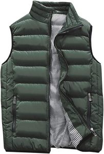 Nouveauté Gilet matelassé pour homme de haute qualité imperméable coupe-vent respirant col montant style décontracté toile pour l'hiver faible MOQ - Product Image 2
