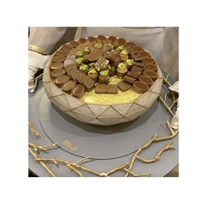 Bol à servir en chocolat MOP au design merveilleux, taille et forme personnalisables, bol à servir pour fruits, accessoires de cuisine - Product Image 1