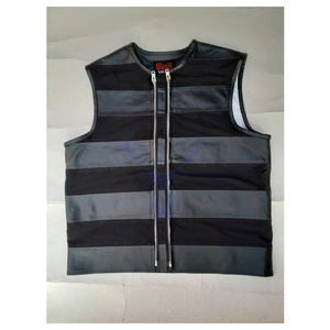 เสื้อกั๊กหนังคอวีคอวีสำหรับผู้ชายน้ำหนักเบาแบบกลับด้านได้ของตกแต่งโลโก้100% คุณภาพสูง - Product Image 5