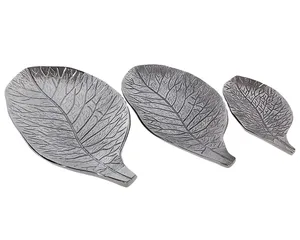 Tendance 2024 dernier décor de concepteur plateau de feuille en aluminium métal décoratif Unique servant des aliments pour Ramadan intérieur maison hôtel utilisation - Product Image 1
