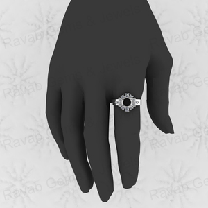 Bague semi-montée en argent sterling 925 massif de haute qualité, sertie de pierres en forme d'étoile, pour pierres précieuses, résine, cendres, bijoux personnalisés - Product Image 6