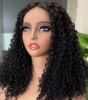 100% Raw <b>Human</b> Hair High Density 5*5 glueless pixie curly <b>wig</b> lace frontal <b>wig</b> - Product Image 2