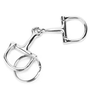 Snaffle llavero Durable plata D Zine-aleación caballo Snaffle Bits llavero decoración regalo para hombres mujeres - Product Image 3