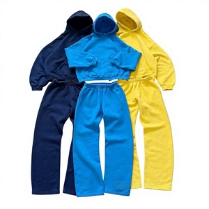 Conjuntos Deportivos Unisex de Primera Calidad, Sudadera con Capucha Holgada de Algodón y Pantalones Deportivos, Ropa Urbana, Fabricante de Conjuntos Deportivos Personalizados - Product Image 1