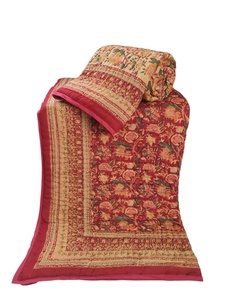 Couette réversible 100% coton fabriquée à la main Queen Size Hand Block imprimé Design traditionnel léger pour l'hiver fait à la main - Product Image 3