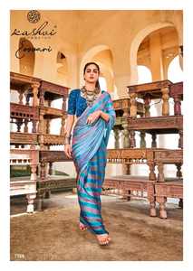 Suministro directo de fábrica Satén Patta Seda Saree Exquisito Arco Iris Encaje con Bordado de Lentejuelas para Fiesta Boda Desgaste a los Mejores Precios - Product Image 4