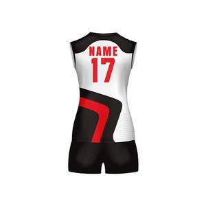 Ensemble d'uniformes de volley-ball pour femmes personnalisés Gilet sans manches imprimé par sublimation Vêtements de sport d'équipe en polyester respirants - Product Image 2