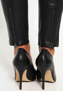 Pantalon en cuir pour femme, pantalon crayon en PU, taille haute, extensible, pantalon droit en PU uni, qualité supérieure, pantalon en cuir pour femme ronpex - Product Image 4