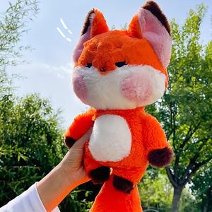 Estatuilla de muñeca de zorro naranja nueva moda Animal de peluche ultra suave con diseño de cola larga y grande Relleno PP de algodón de felpa único - Product Image 5