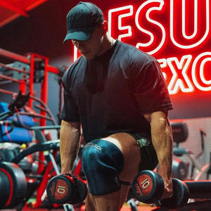 Rodilleras de compresión con diseño de camuflaje para levantamiento de pesas, soporte para rodilla, almohadilla de compresión para entrenamiento con barra, protección de rodilla personalizada para ejercicio. - Product Image 5