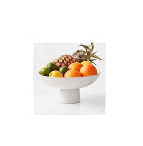Bol à fruits en marbre, bonbons et salade, décoration de table de salon, bol à fruits en marbre couleur pierre grise à vendre - Product Image 4