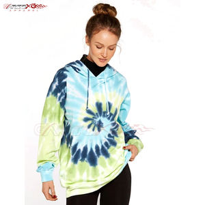 เสื้อฮู้ดมัดย้อมแบบสวมหัวของผู้หญิงดีไซน์กระชับระบายอากาศได้ดีสำหรับไลฟ์สไตล์ที่ใช้งานได้จริง - Product Image 1