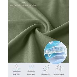 Chemise à manches longues en tricot uni pour homme, anti-froissement, séchage rapide, protection UPF pour le golf, le travail, les sports de plein air - Product Image 6