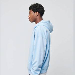 Thick Fleece Cotton French Terry Oversize <b>Hoodie</b> Embossed <b>Hoody</b> Heavy Weight Plain Blank Custom <b>Hoodie</b> With <b>String</b> - Product Image 4