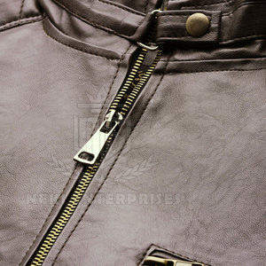 Último estilo al por mayor a prueba de viento hombres chaqueta de cuero superventas impermeable hombres chaqueta de cuero - Product Image 5