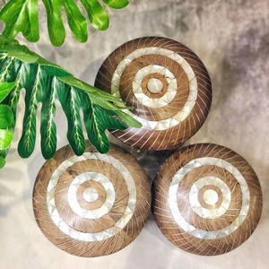 Nuevo Diseño de Recipiente de Almacenamiento Acrílico con Tapa de Madera, Incrustaciones de Madreperla y Concha Marina, Contenedor de Almacenamiento de Alimentos de 150 ml de Capacidad, Estilo Clásico de la India - Product Image 2