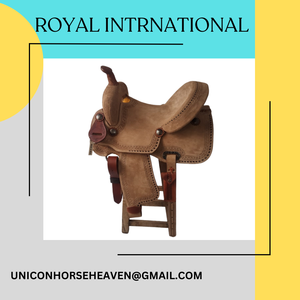 Precios Bajos: Silla de Montar Western de Cuero Rugoso con Cuero Genuino para Carreras y Uso Ecuestre - Product Image 2