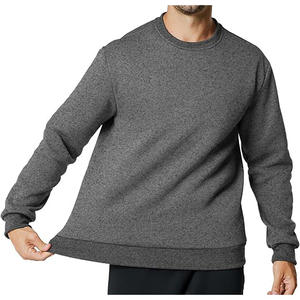 Sudadera para hombre de gran tamaño con jersey, sudadera de tela gruesa de algodón y cuello redondo para ropa de invierno al aire libre - Product Image 3