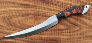 Cuchillo de Pesca Personalizado Hecho a Mano Jexmoo, Cuchillo para Filetear con Hoja de Acero Inoxidable y Funda de Cuero, Regalo para Pescadores - Product Image 2