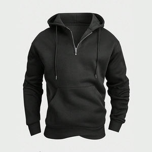 Sweat-shirt à fermeture éclair 100% coton épais pour hommes Impression de qualité Pull de luxe pour l'hiver Impression personnalisée - Product Image 1