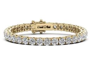 Pulsera de moissanita de plata de ley de 4 MM para mujer, Color VVS1 con perla de diamante para boda o compromiso, joyería de moissanita - Product Image 2